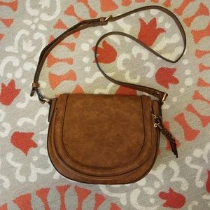 Sole Society Crossbody - vegan brown leather
